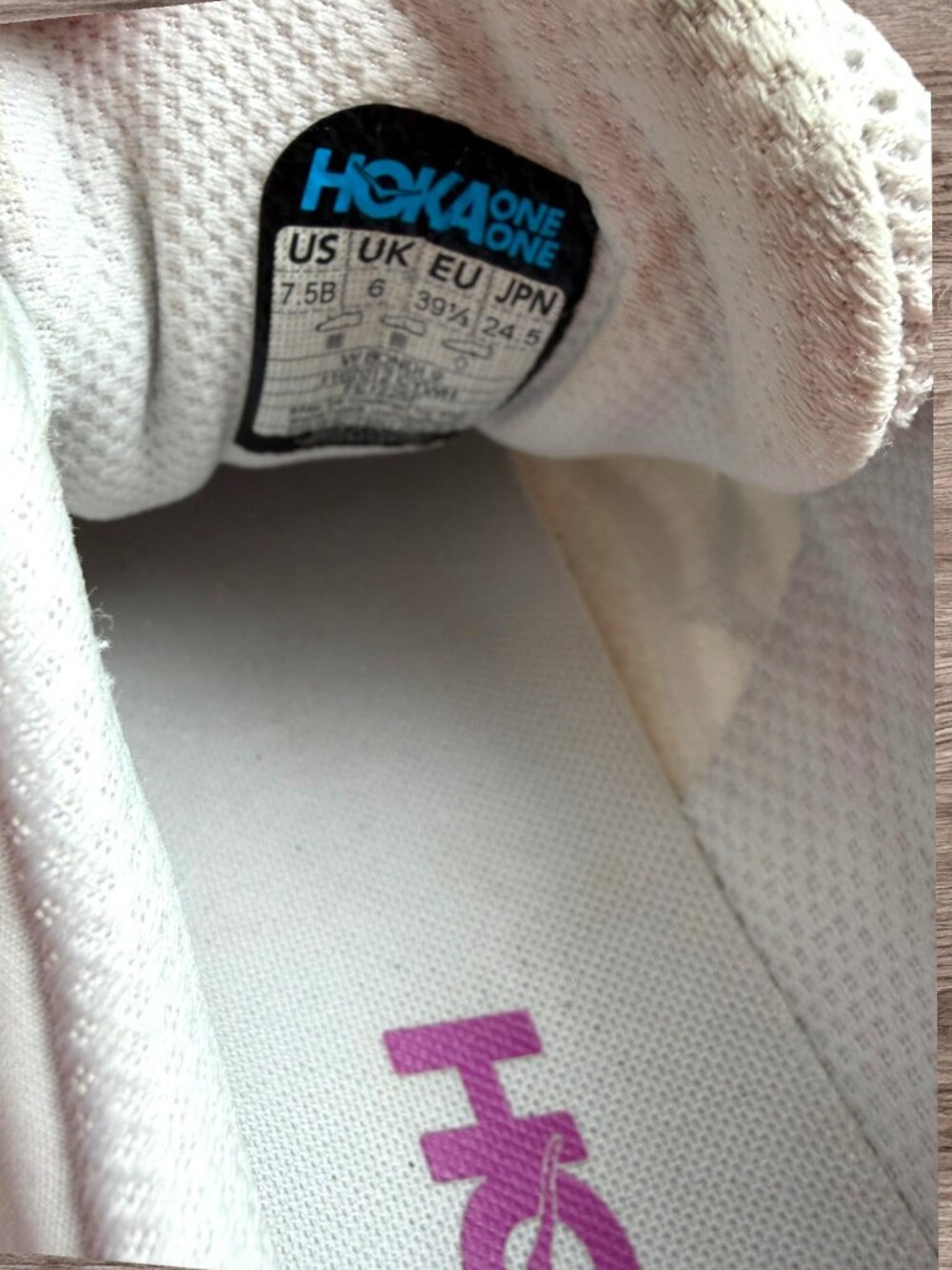 HOKA Bondi 9 Cosmic Grey White Running Shoes Women’s 7.5 - Picture 2 of 9
